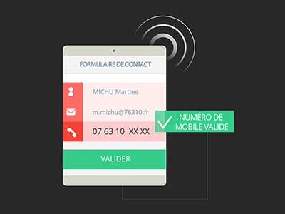 verification et validation d'appartenance numéro de téléphone